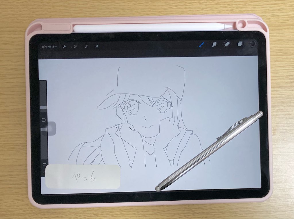 iPad-ダイソースタイラスペン8イラスト